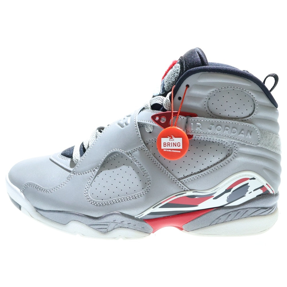 NIKE(ナイキ) AIR JORDAN 8 RETRO SP Reflect Silver CI4073-001 エアジョーダン8 リフレクトシルバー ハイカットスニーカー シルバー US10/28.0cm
