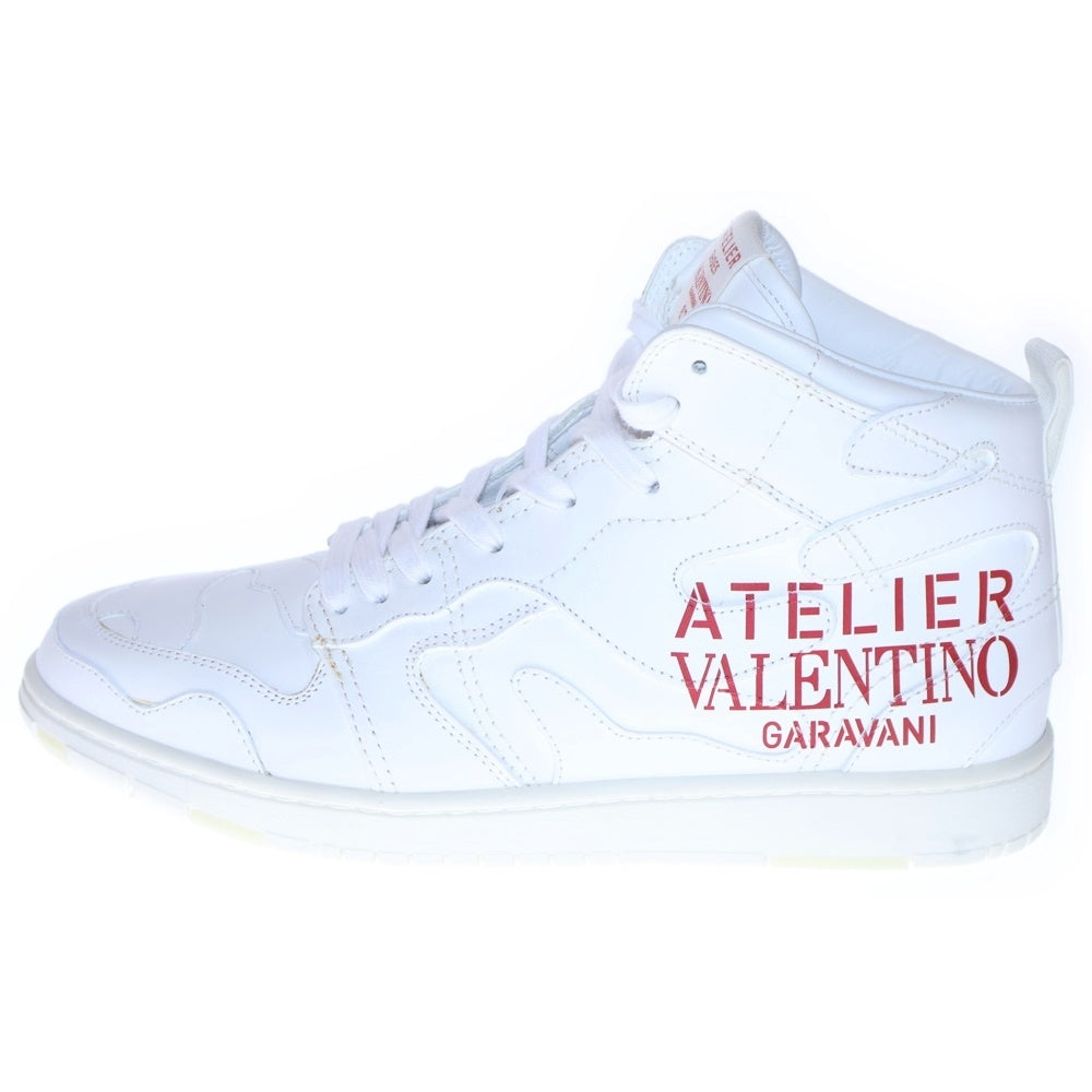 VALENTINO GARAVANI(ヴァレンチノガラヴァーニ) ロゴプリント レザー ハイカットスニーカー ホワイト WY2S0E64