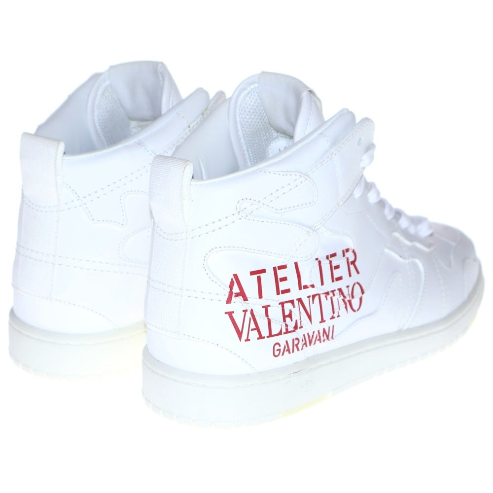 VALENTINO GARAVANI(ヴァレンチノガラヴァーニ) ロゴプリント レザー ハイカットスニーカー ホワイト WY2S0E64