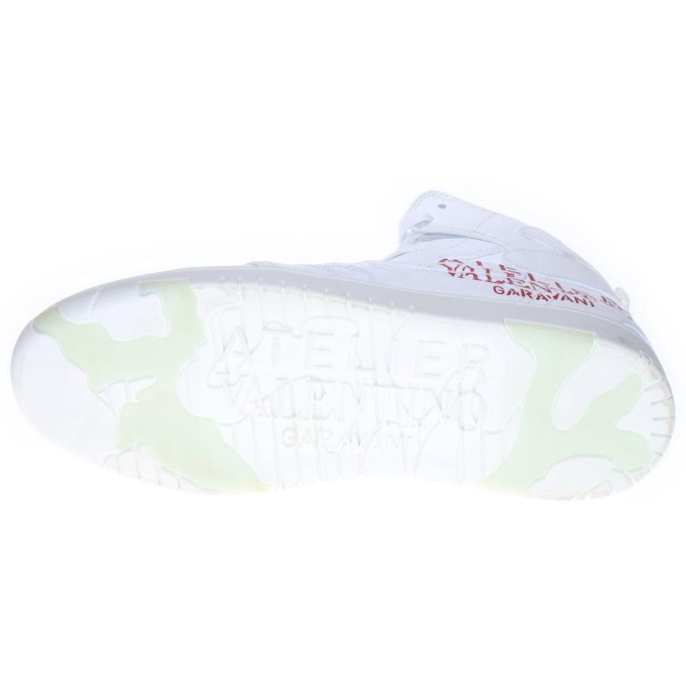 VALENTINO GARAVANI(ヴァレンチノガラヴァーニ) ロゴプリント レザー ハイカットスニーカー ホワイト WY2S0E64