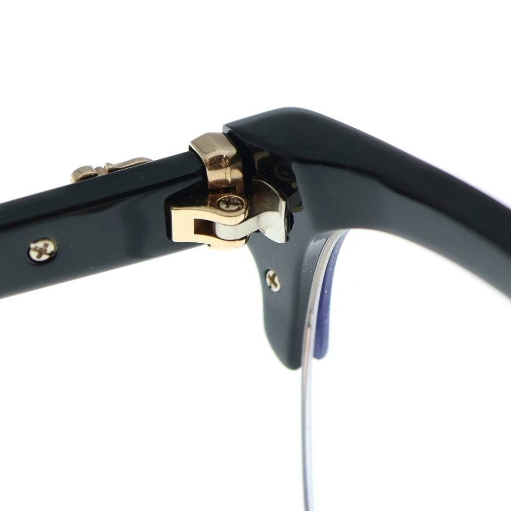 CHROME HEARTS(クロムハーツ) EVAGILIST-BK/GP ダガー&CHプラス装飾クリアレンズサングラス 眼鏡 ゴールド/ブラック