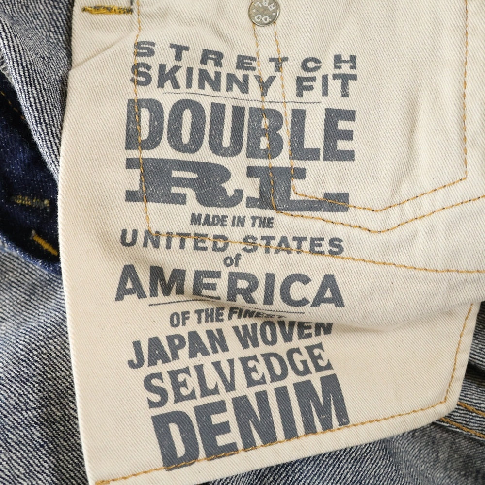 RRL(ダブルアールエル) ジップフライデニムパンツ スキニーパンツ 2FRJ308C ブルー レディース