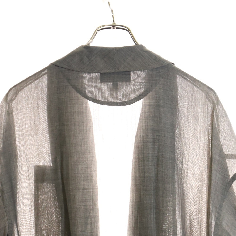 HYKE(ハイク) ウール混 チェスターコート グレー