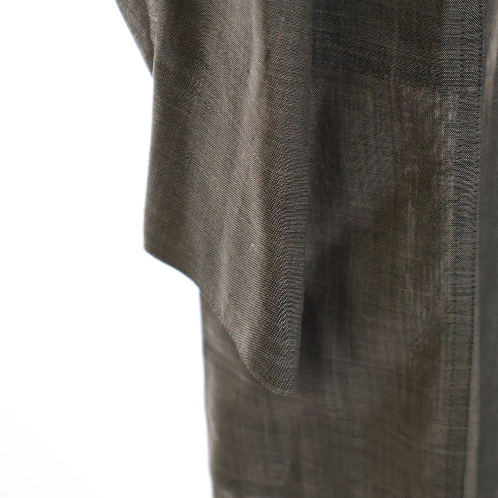 HYKE(ハイク) ウール混 チェスターコート グレー