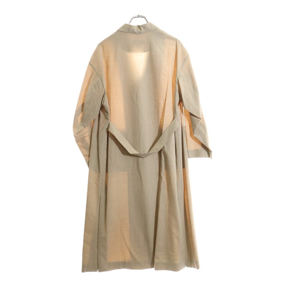 HYKE(ハイク) ウール混 チェスターコート ベージュ