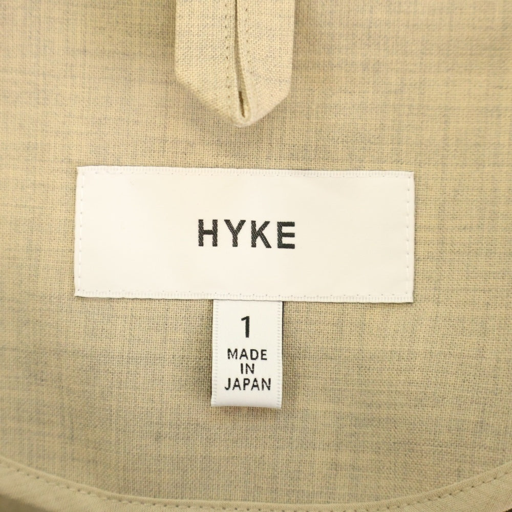 HYKE(ハイク) ウール混 チェスターコート ベージュ