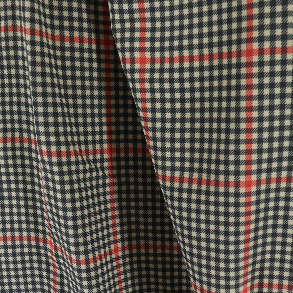 HYKE(ハイク) PLAID GATHERED BLOUSE チェックブラウス 長袖シャツ マルチ レディース