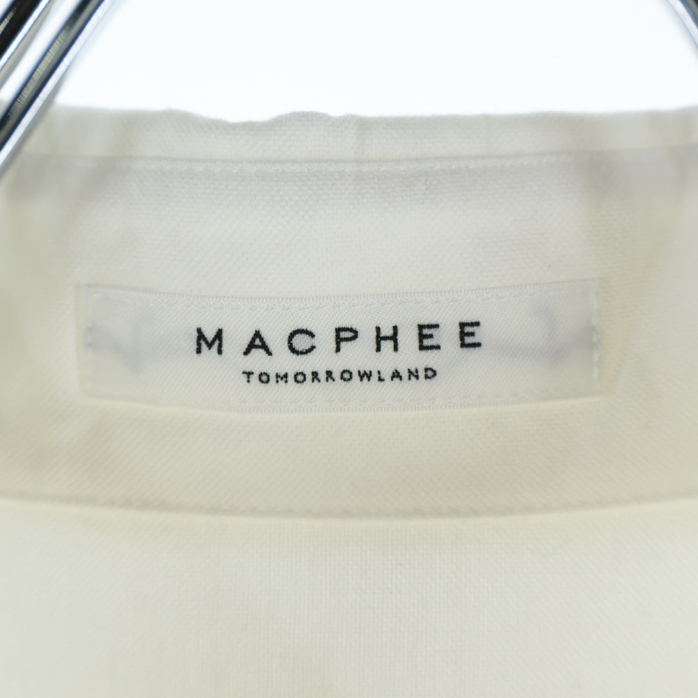 MACPHEE(マカフィ) ボタンダウン 長袖シャツ ホワイト レディース 12-01-14-01701