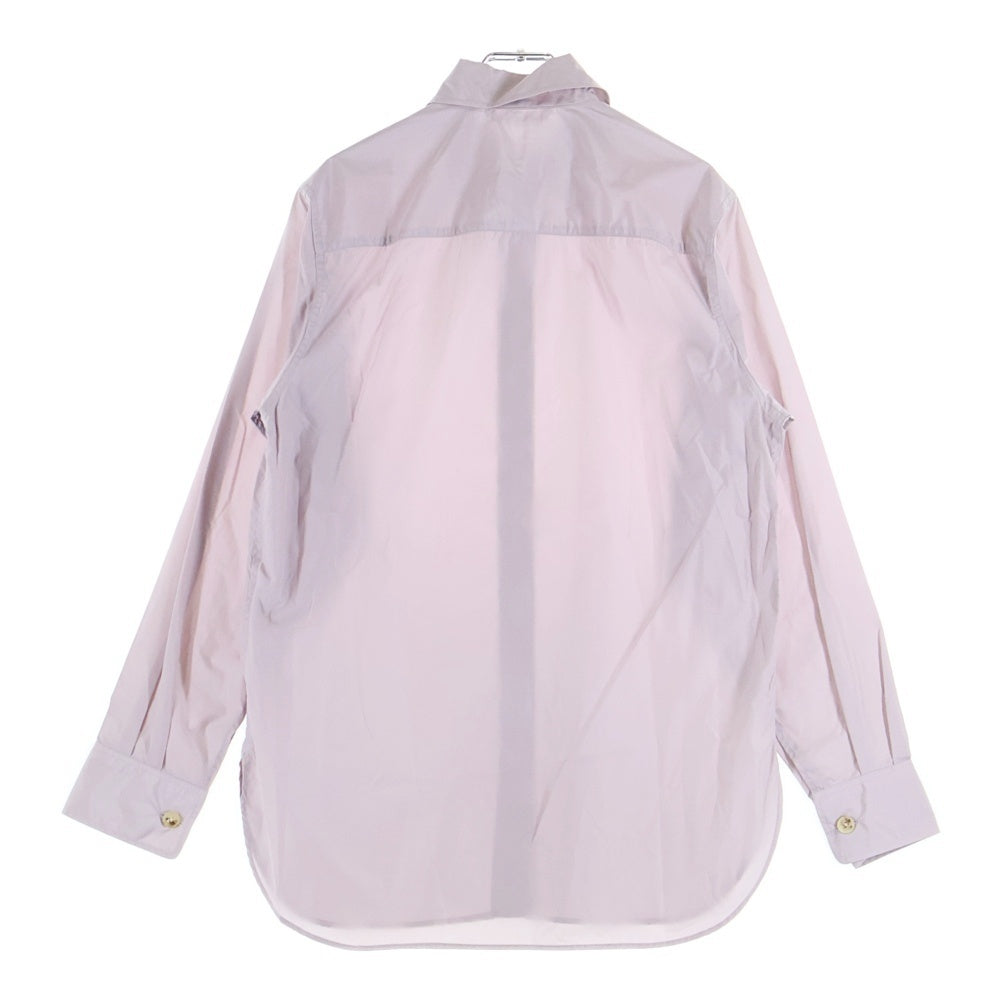 AURALEE(オーラリー) ハイカウントナイロン長袖シャツ パープル A21SS03NL