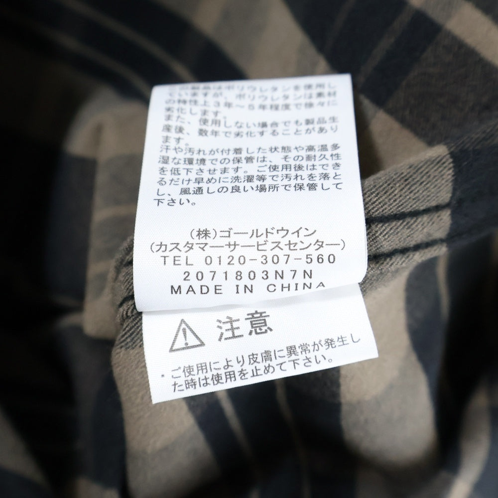 THE NORTH FACE(ザノースフェイス) チェック 長袖シャツ ブラウン NR62031