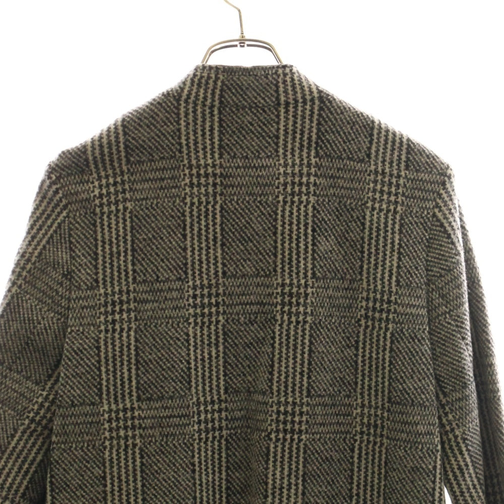 DES PRES(デプレ) チェック ウール コート グレー レディース 22-08-75-08301