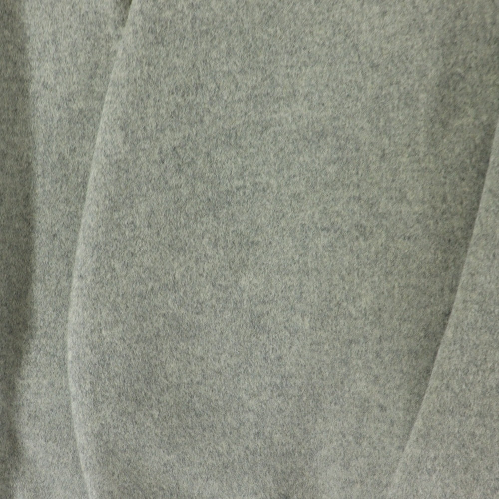 ENFOLD(エンフォルド) ソフトリバー ウール ノーカラーコート グレー レディース 300BA230-1930