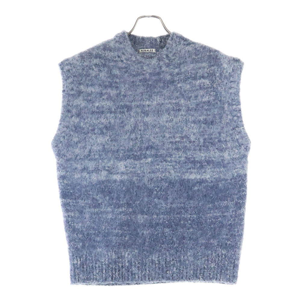 AURALEE(オーラリー) WOOL ALPACA FELT VEST A20AV05AP ウール アルパカ混 ニットベスト ブルー
