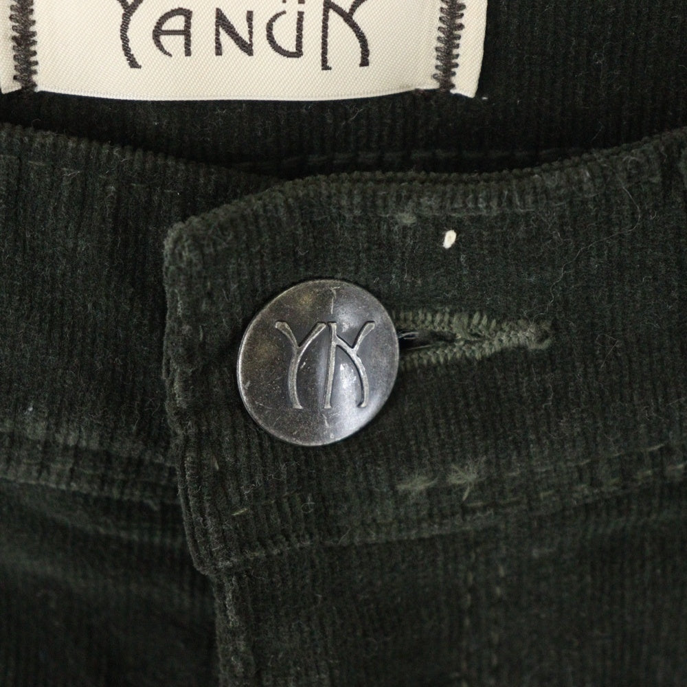 YANUK(ヤヌーク) コーデュロイ ジップフライ パンツ カーキ レディース 57163219