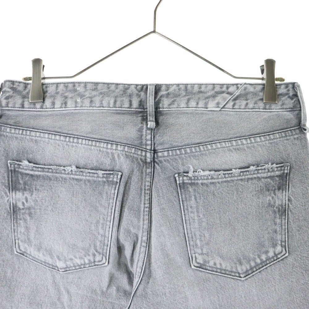 upper hights(アッパーハイツ) 625107 ジップフライ デニム パンツ グレー レディース