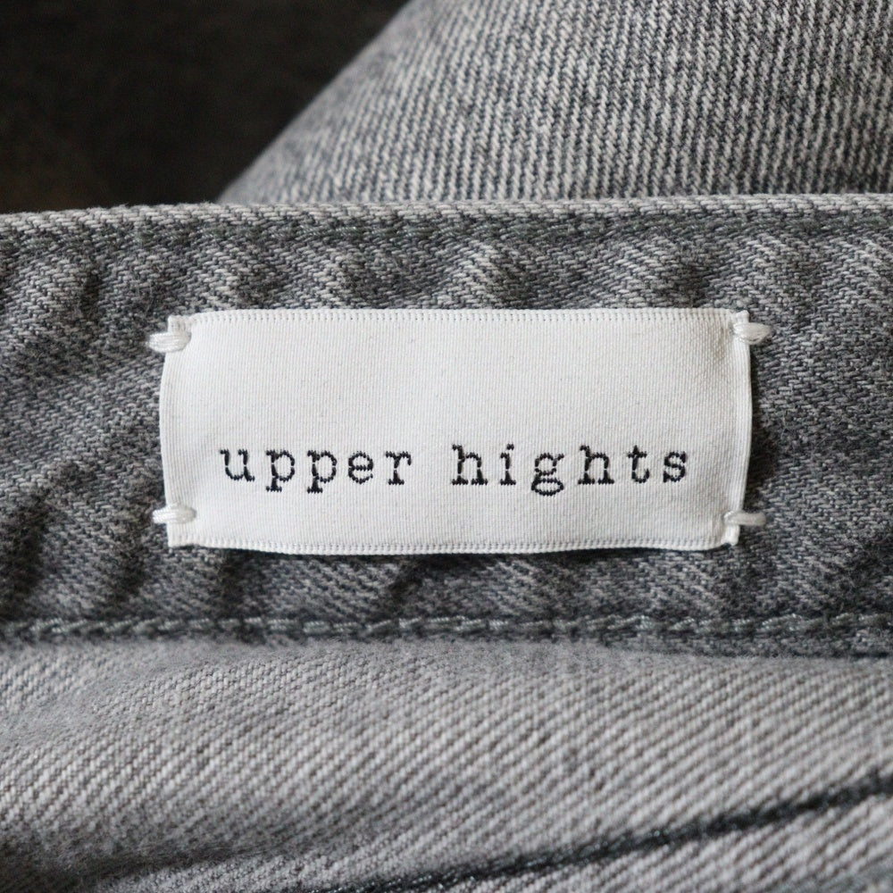 upper hights(アッパーハイツ) 625107 ジップフライ デニム パンツ グレー レディース