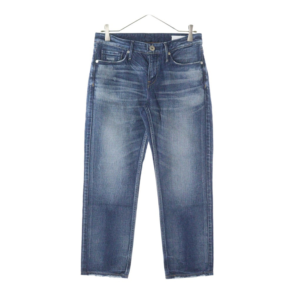 NO BRAND(ノーブランド) upper hights 187107 ジップフライ デニム パンツ インディゴ レディース