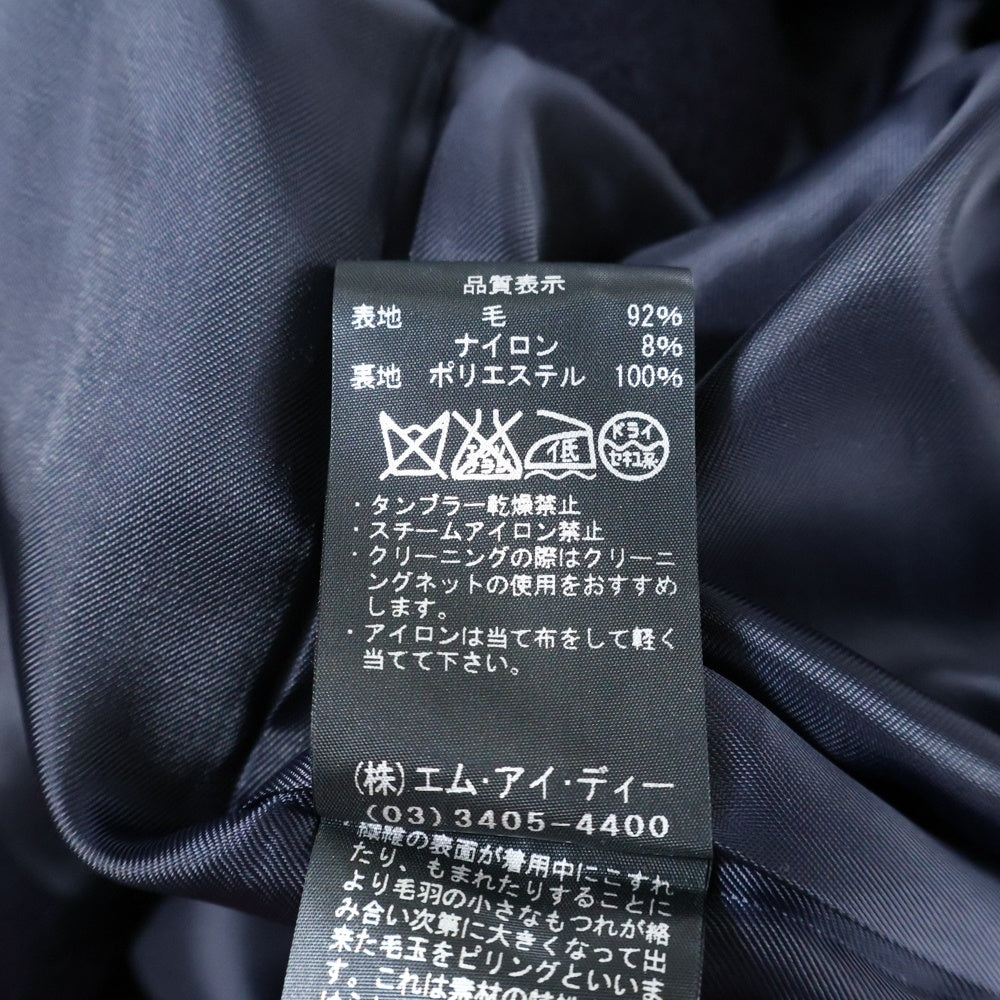 NO BRAND(ノーブランド) BLENHEIM U223-018 ウール コート ネイビー レディース