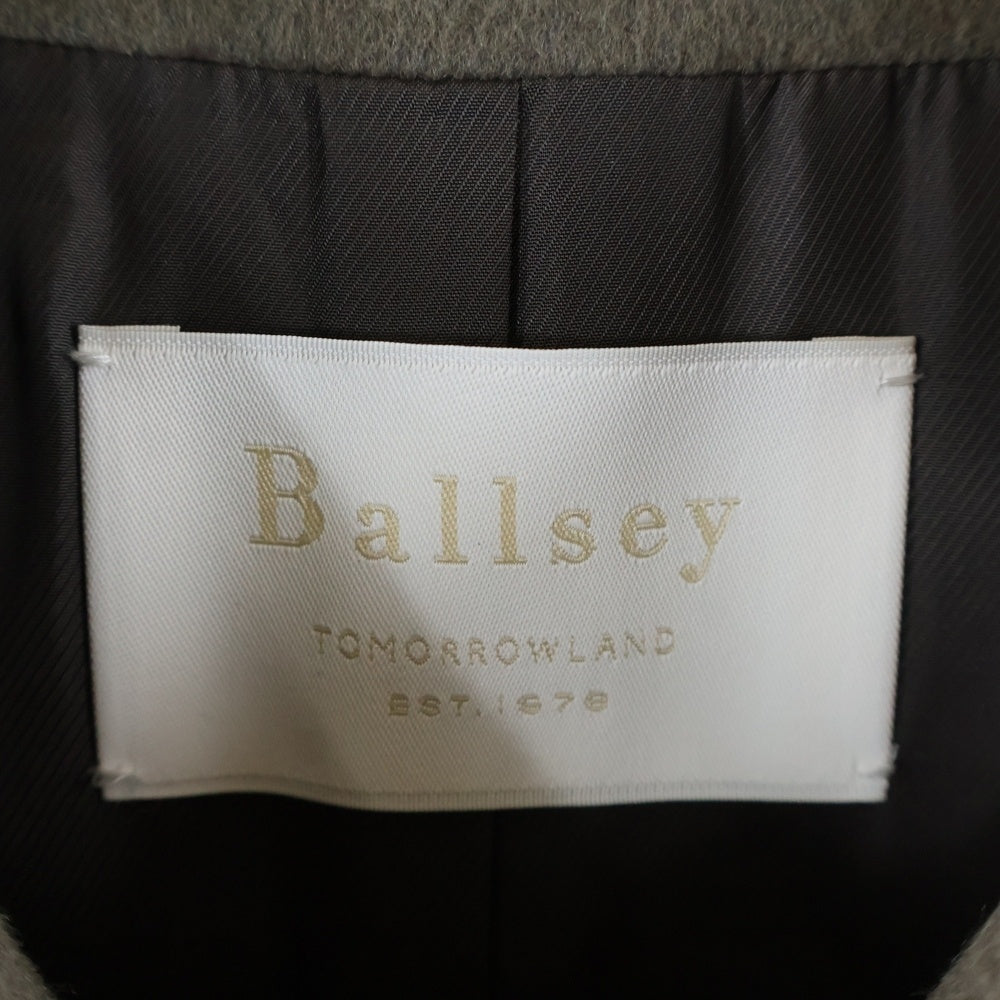 Ballsey(ボールジー) BALLSEY ファーポケット ノーカラーコート ブラウン レディース 11-08-74-08703