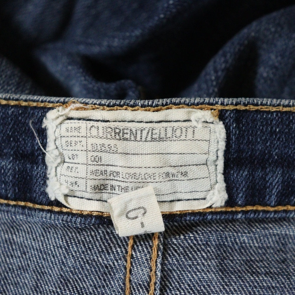 CURRENT ELLIOTT(カレントエリオット) ジップフライ デニムパンツ インディゴ レディース 1557-0400