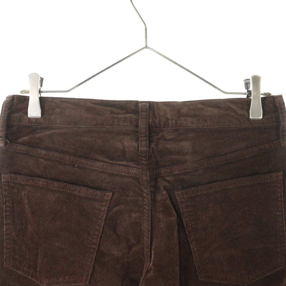 RED CARD(レッドカード) ジップフライ コーデュロイパンツ ブラウン レディース 41403