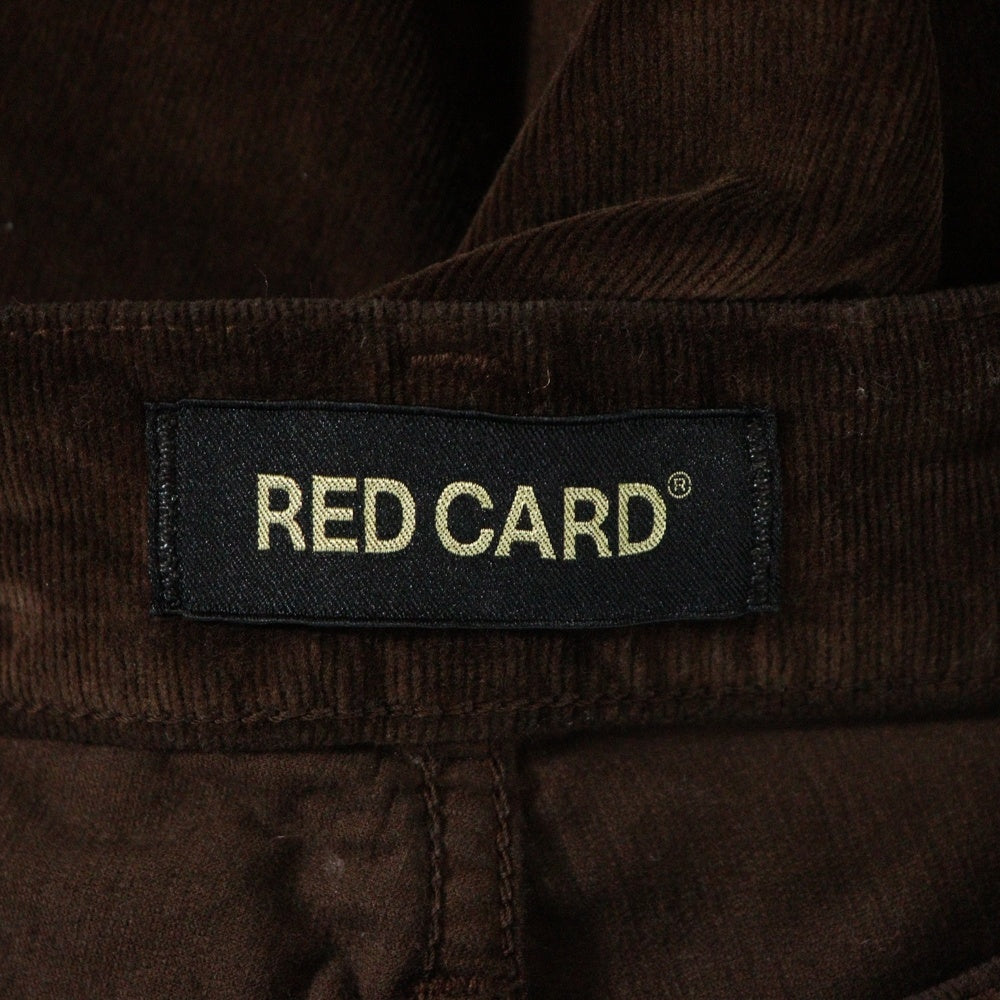 RED CARD(レッドカード) ジップフライ コーデュロイパンツ ブラウン レディース 41403