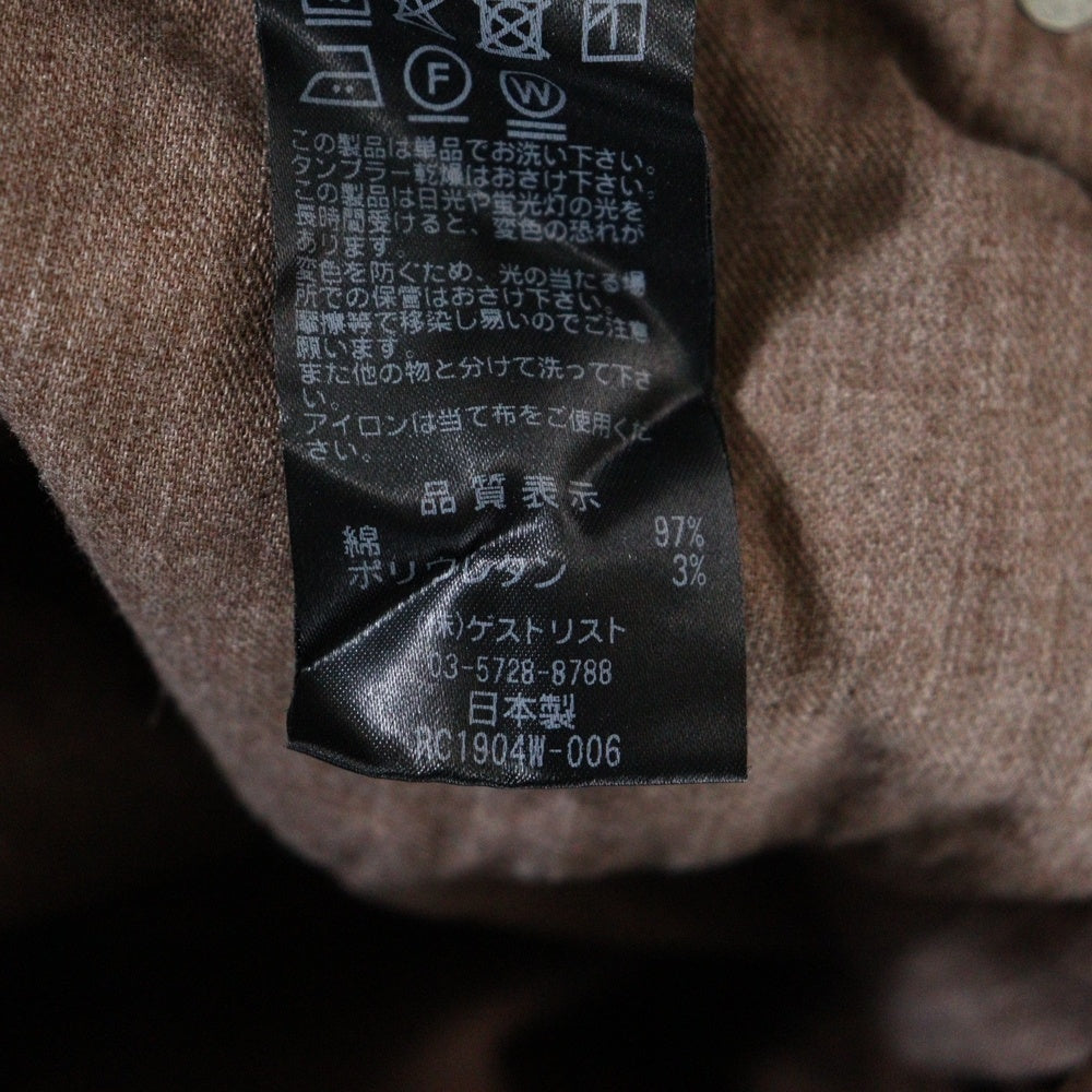 RED CARD(レッドカード) ジップフライ コーデュロイパンツ ブラウン レディース 41403