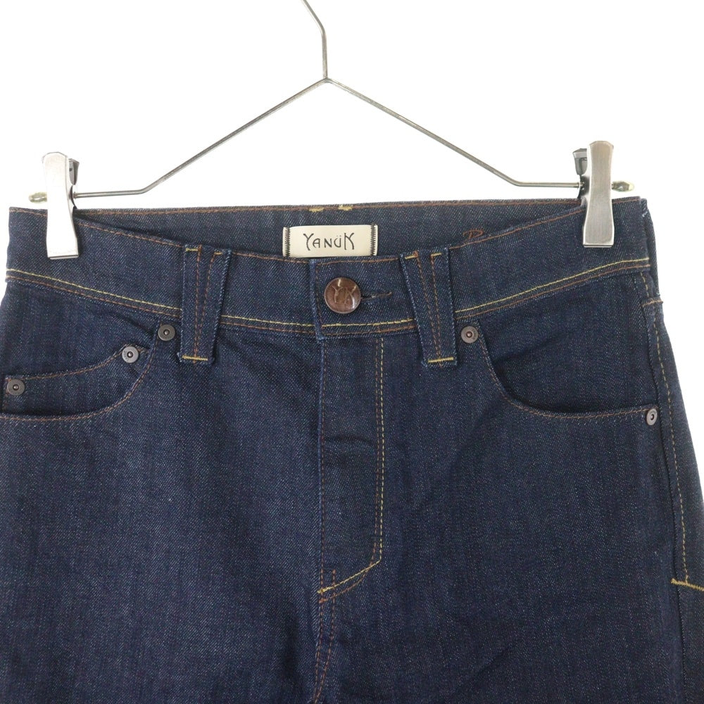 YANUK(ヤヌーク) ジップフライ デニムパンツ インディゴ レディース 57191060