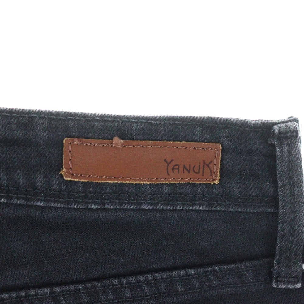 YANUK(ヤヌーク) ジップフライ スキニーパンツ ブラック レディース 57143068