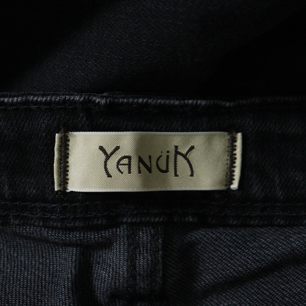 YANUK(ヤヌーク) ジップフライ スキニーパンツ ブラック レディース 57143068
