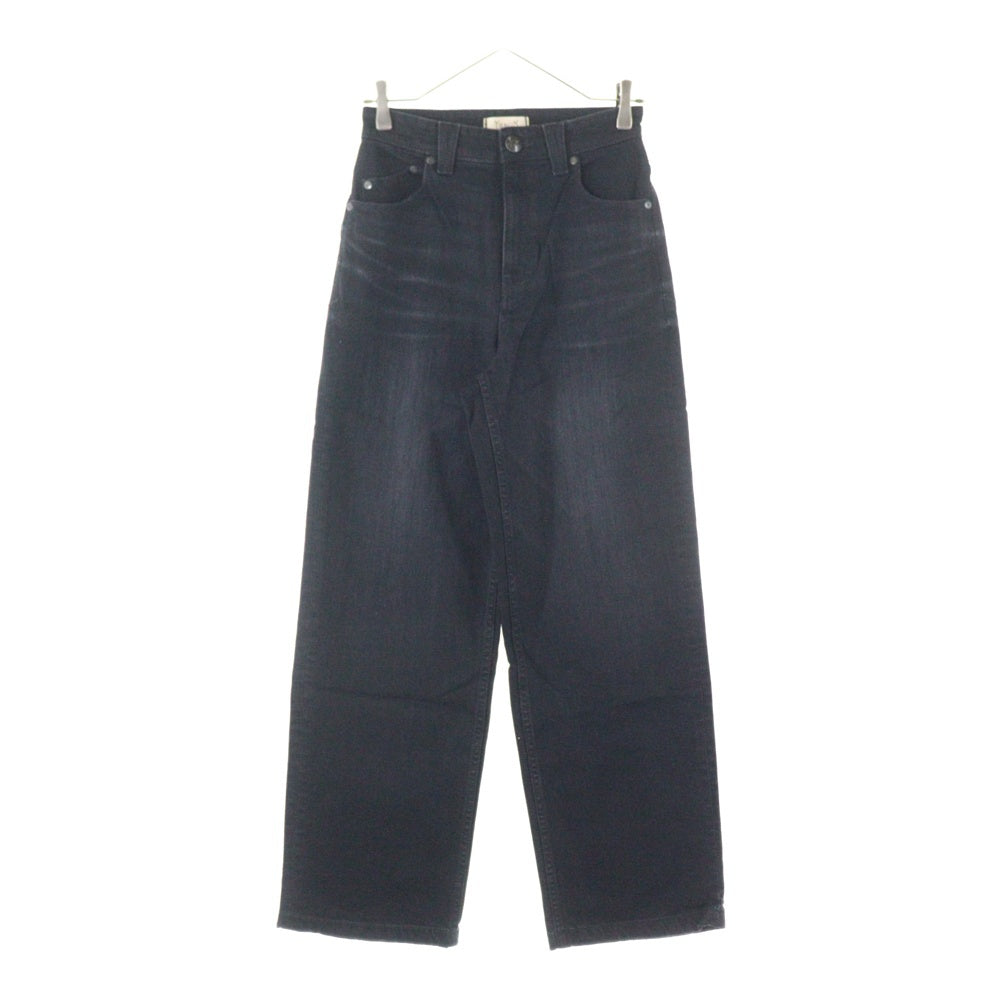 YANUK(ヤヌーク) ジップフライ デニムパンツ ブラック レディース 57183514