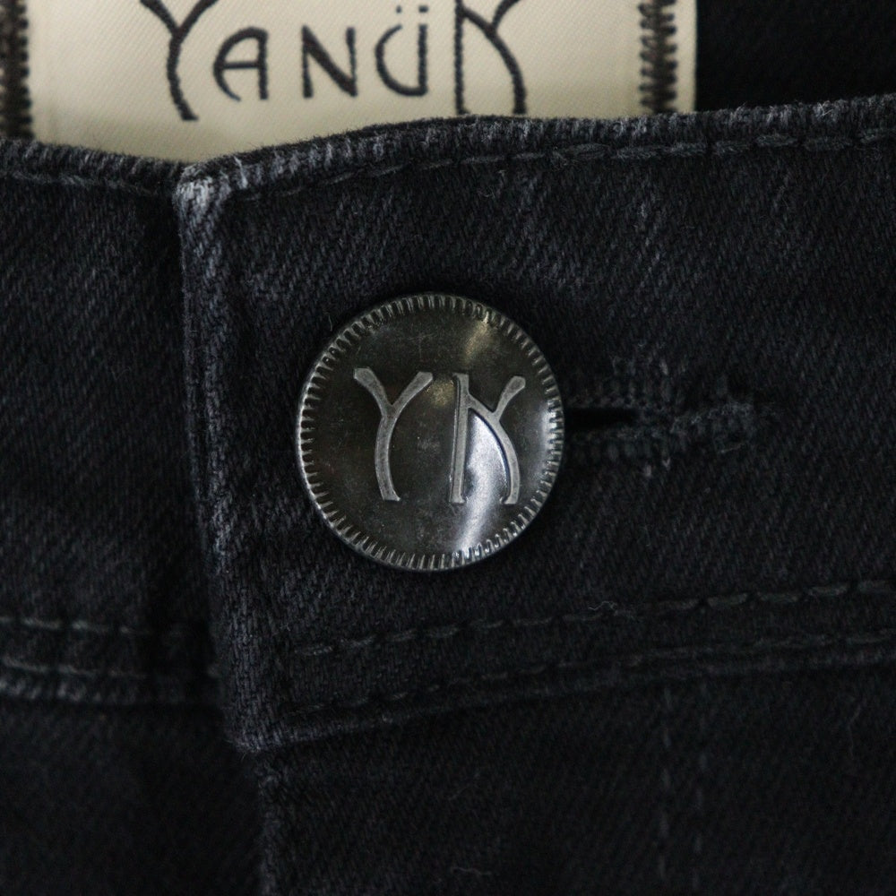 YANUK(ヤヌーク) ジップフライ デニムパンツ ブラック レディース 57183514