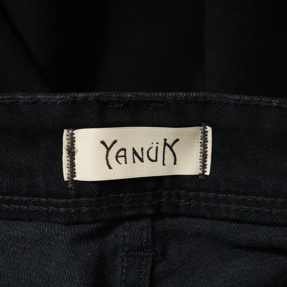 YANUK(ヤヌーク) ジップフライ デニムパンツ ブラック レディース 57183514