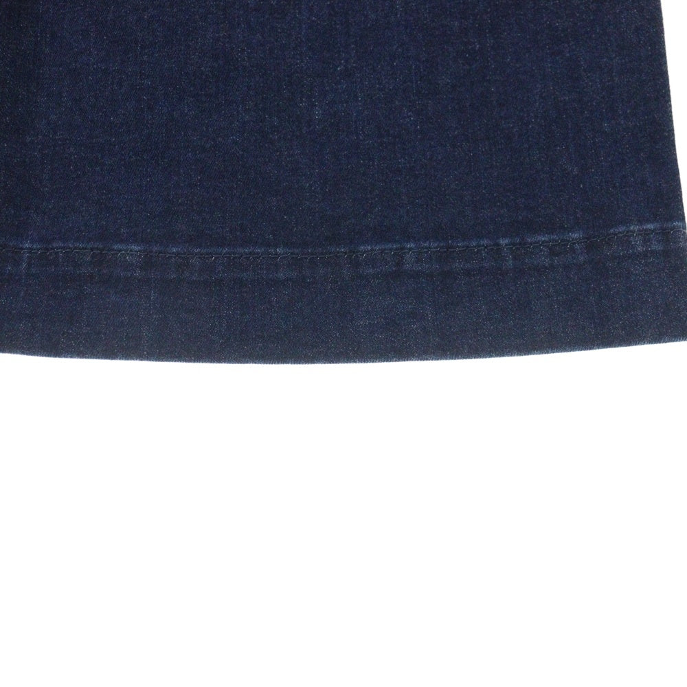 YANUK(ヤヌーク) ジップフライ ワイドデニムパンツ インディゴ レディース 57173503