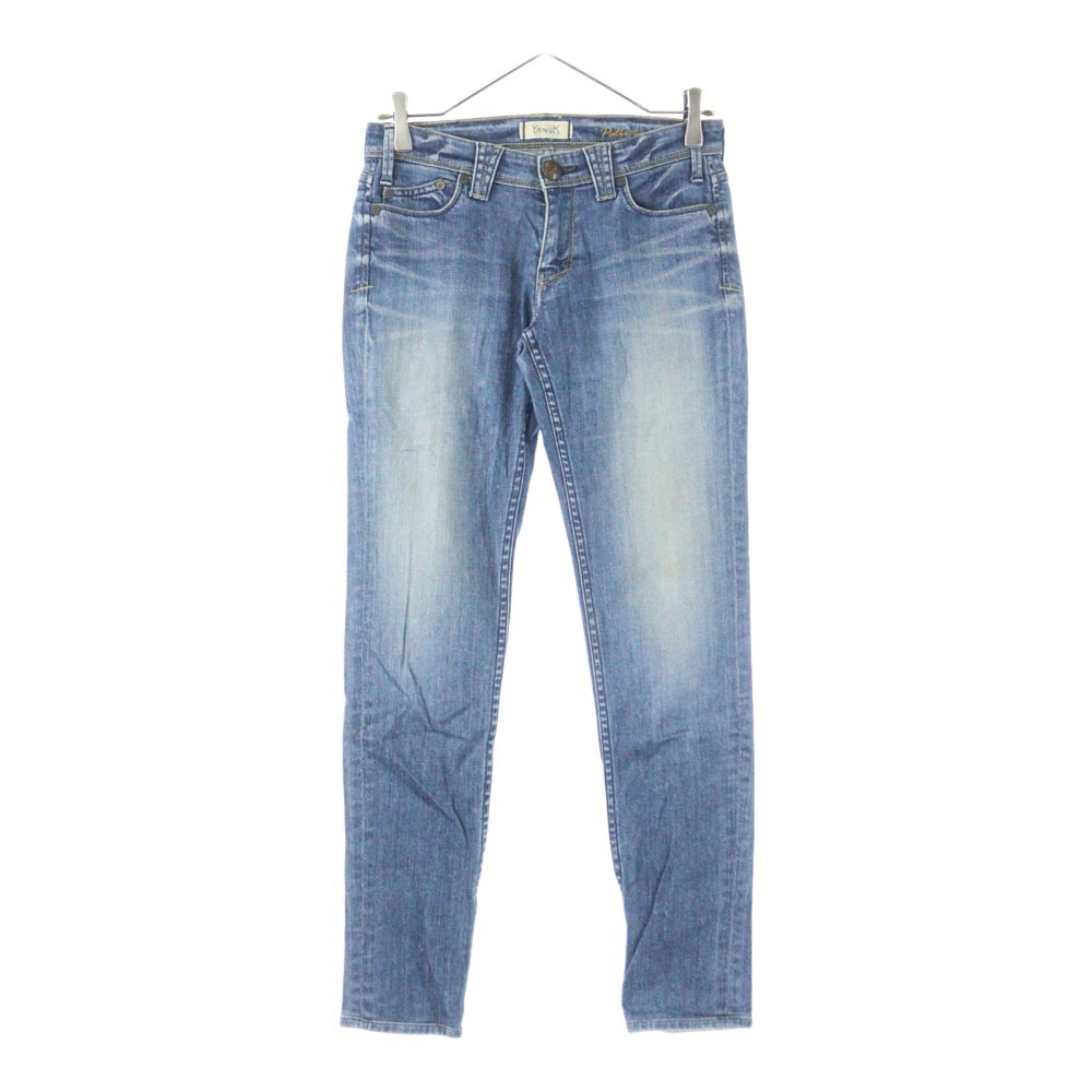 YANUK(ヤヌーク) ジップフライ デニム スキニーパンツ インディゴ レディース 57123047