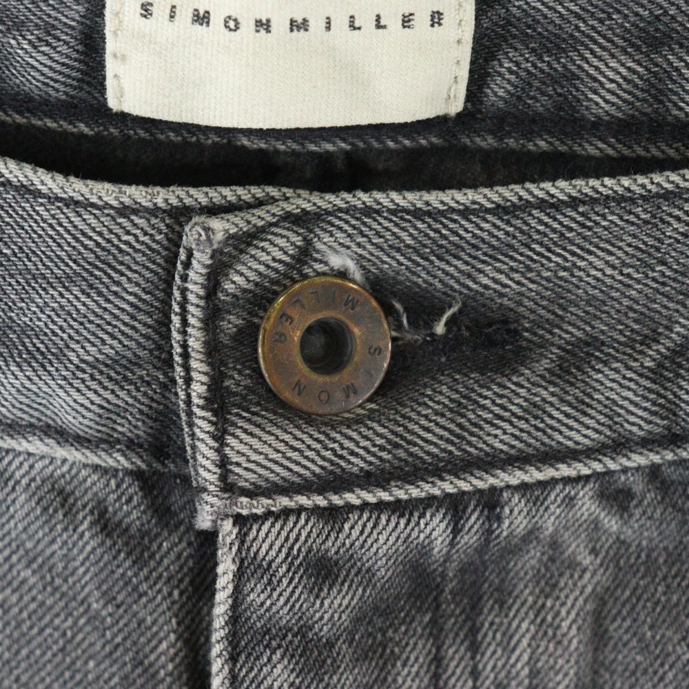 SIMON MILLER(サイモン ミラー) ジップフライ デニムパンツ グレー レディース 66-02-771012