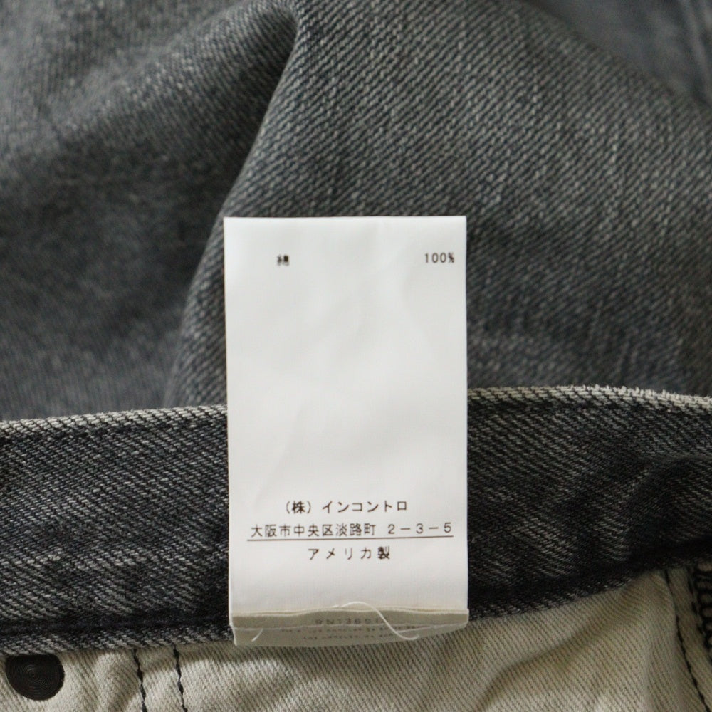 SIMON MILLER(サイモン ミラー) ジップフライ デニムパンツ グレー レディース 66-02-771012