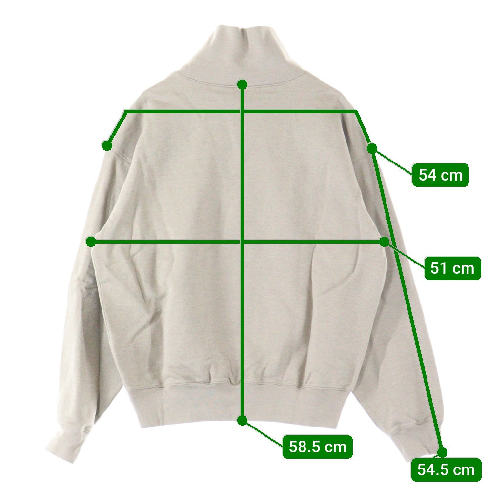 AURALEE(オーラリー) SUPER SOFT HEAVY SWEAT MOCK NECK P/O A21AP05GU モックネック スウェット トレーナー ベージュ レディース