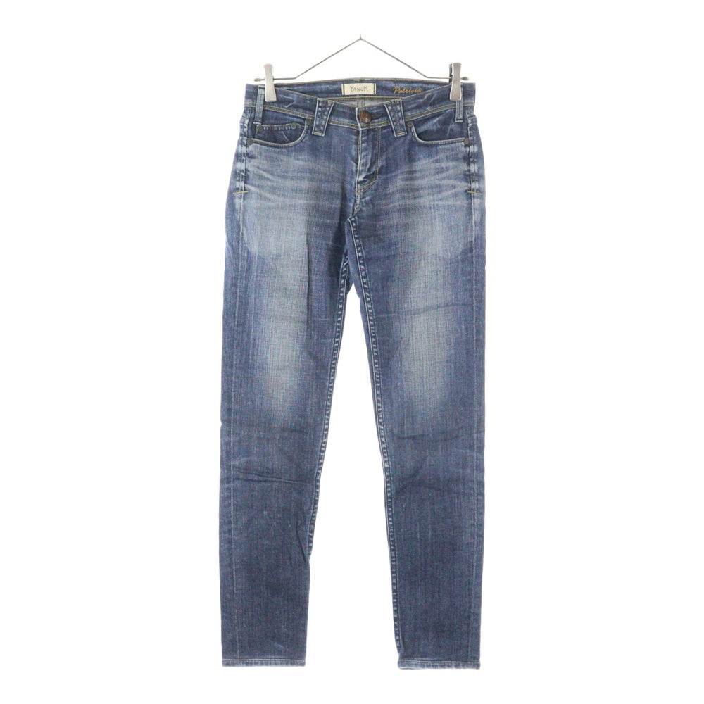 YANUK(ヤヌーク) ジップフライ デニム スキニーパンツ インディゴ レディース 57123047