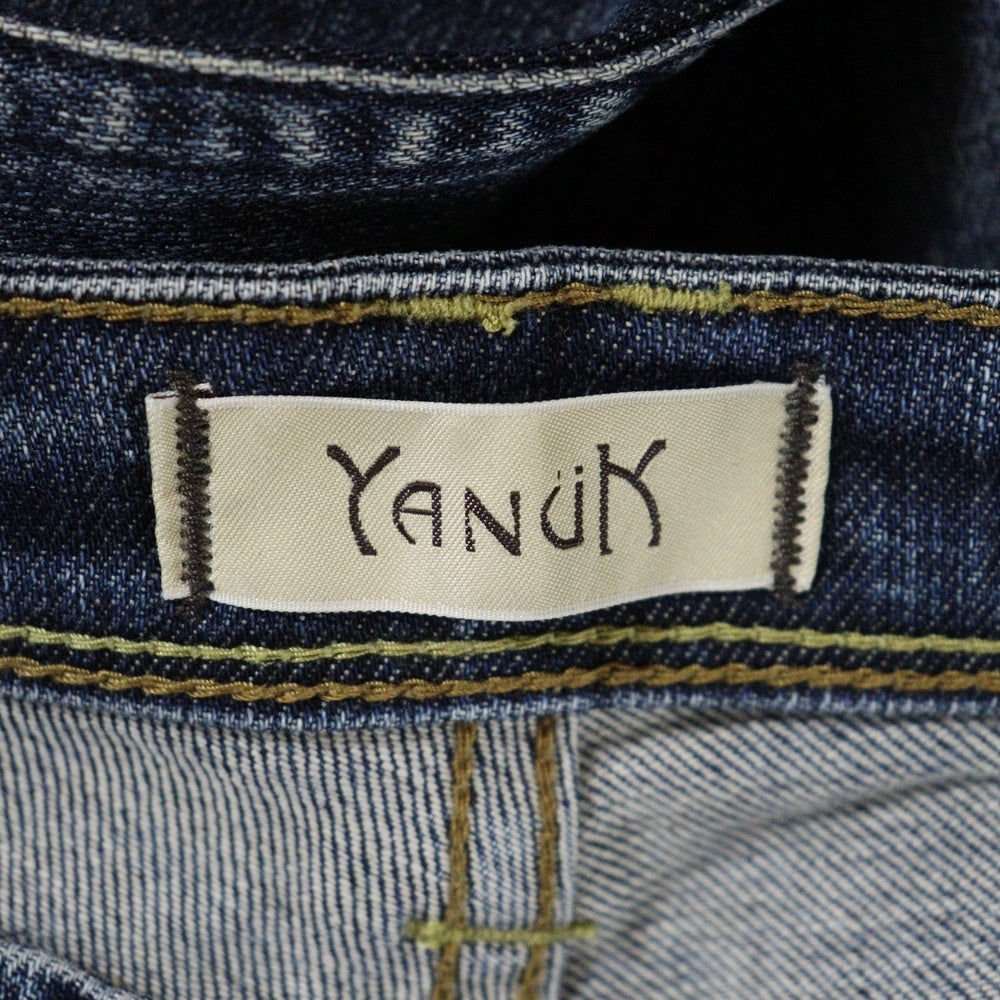 YANUK(ヤヌーク) ジップフライ デニム スキニーパンツ インディゴ レディース 57123047