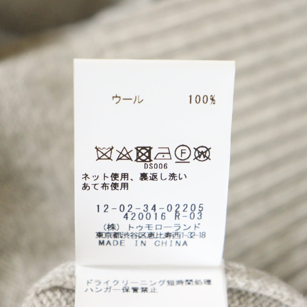 MACPHEE(マカフィ) ウール ニットセーター ベージュ レディース 12-02-34-02205