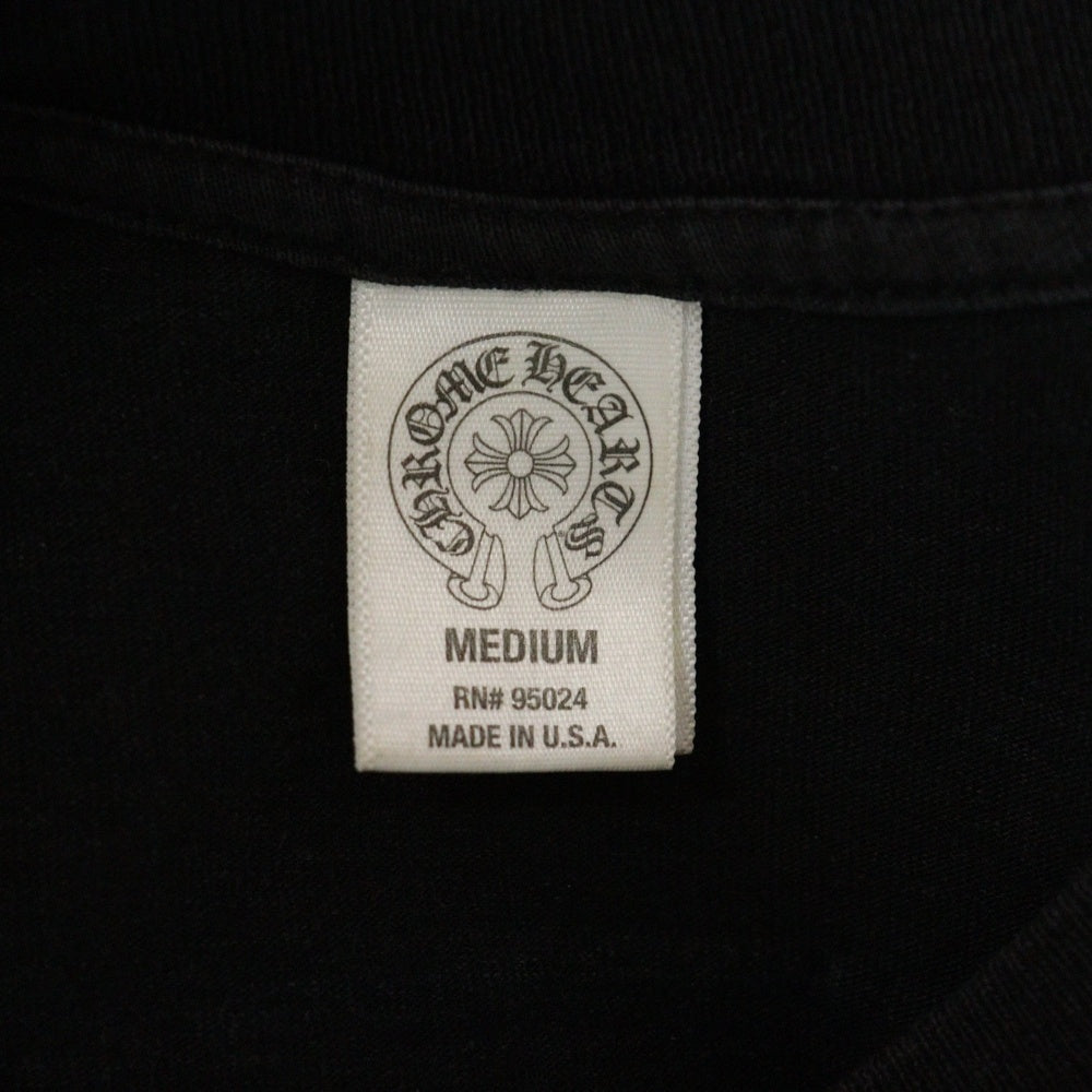 CHROME HEARTS(クロムハーツ) OLD CH PLS S/S TEE オールドバックホースシュープリント 半袖Tシャツ カットソー ブラック/グリーン