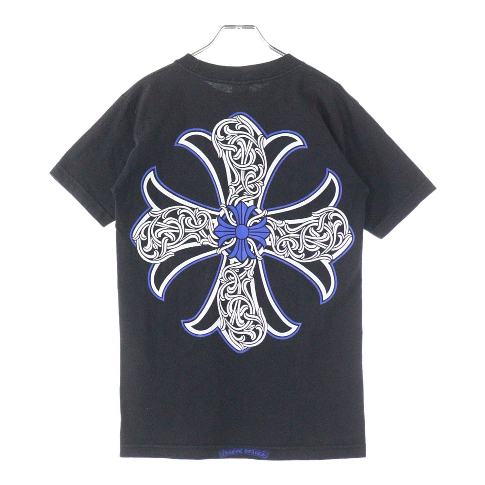 CHROME HEARTS(クロムハーツ) OLD オールド ホースシューCHプリント 半袖Tシャツ カットソー ブラック/ブルー