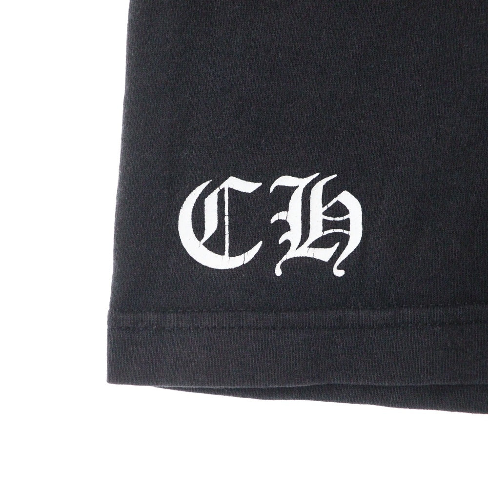 CHROME HEARTS(クロムハーツ) OLD オールド ホースシューCHプリント 半袖Tシャツ カットソー ブラック/ブルー