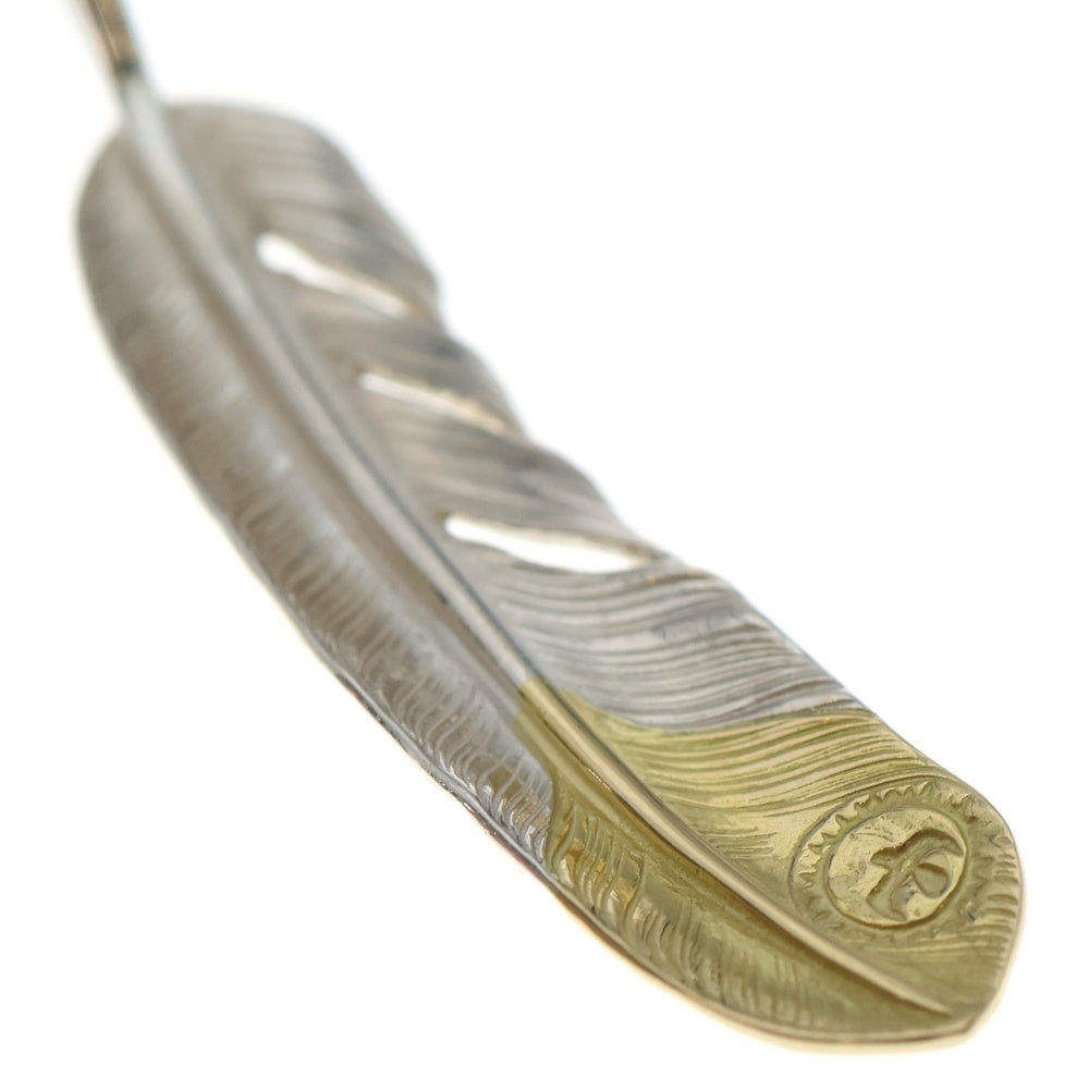 goro's(ゴローズ) 【現行】先金特大フェザー 右向き ペンダントトップ シルバー/ゴールド