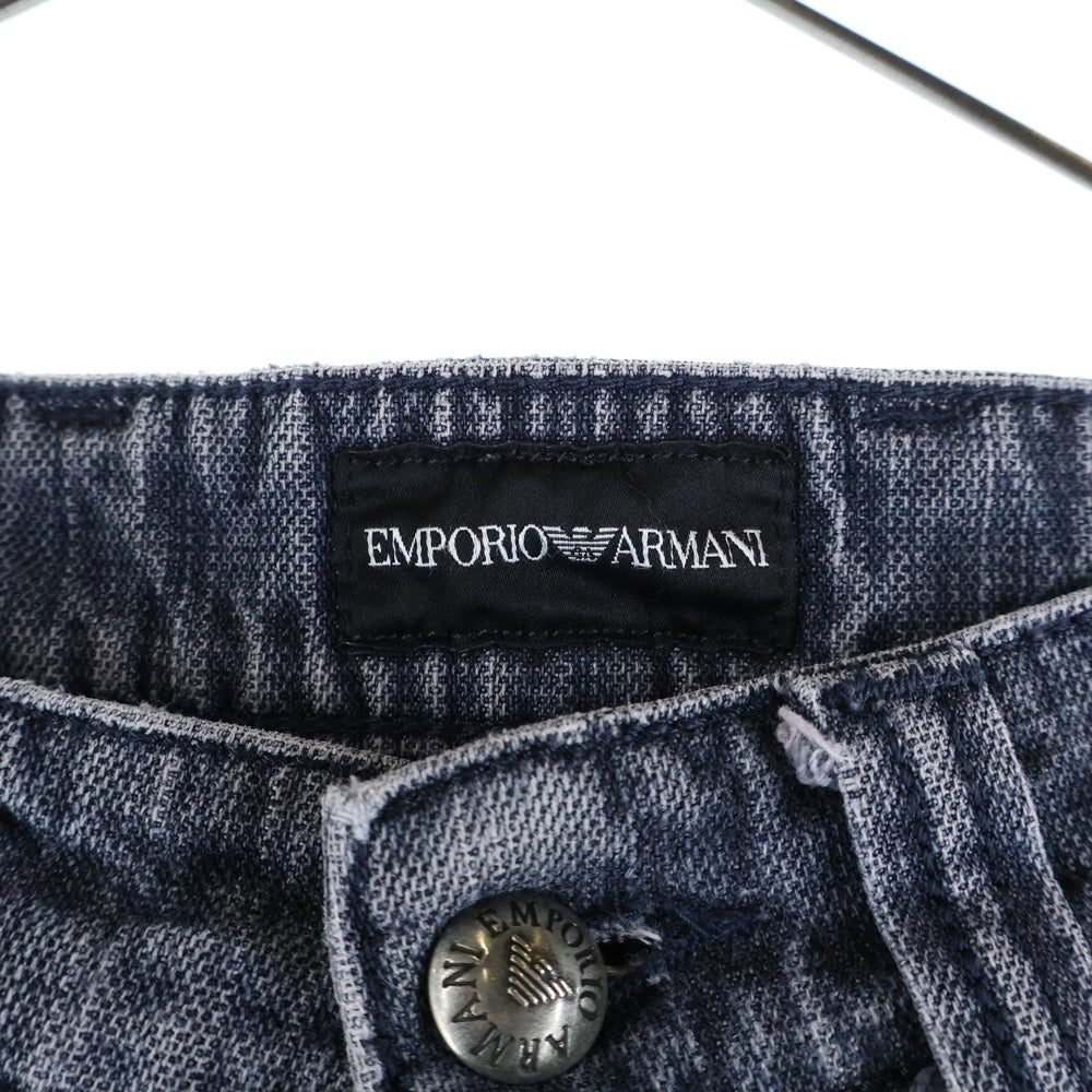 EMPORIO ARMANI(エンポリオアルマーニ) 90S リペア加工 ボタンフライ ストレートデニムパンツ グレー