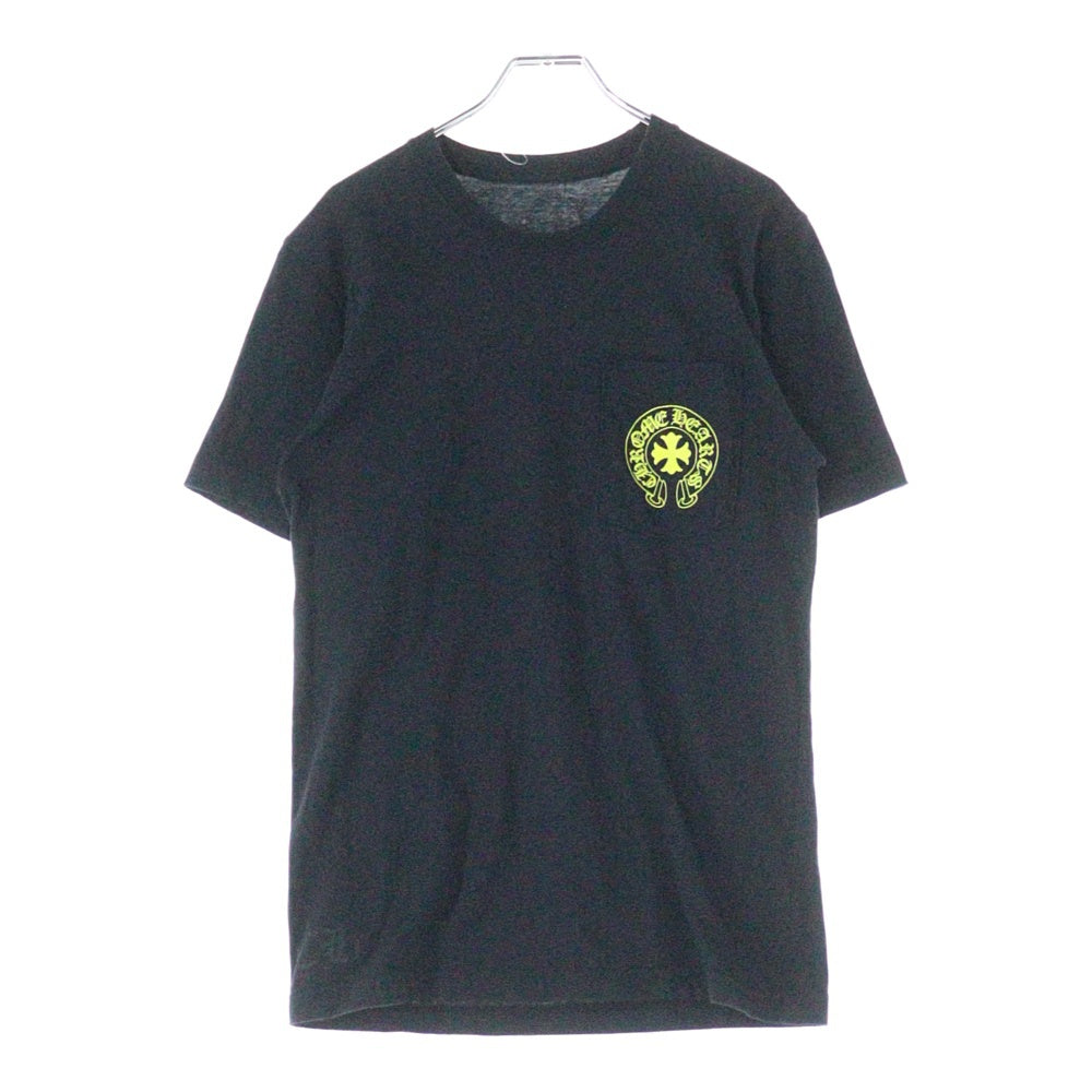CHROME HEARTS(クロムハーツ) Yellow Made In Hollywood イエロー メイドインハリウッド プリントTシャツ 半袖カットソー ブラック