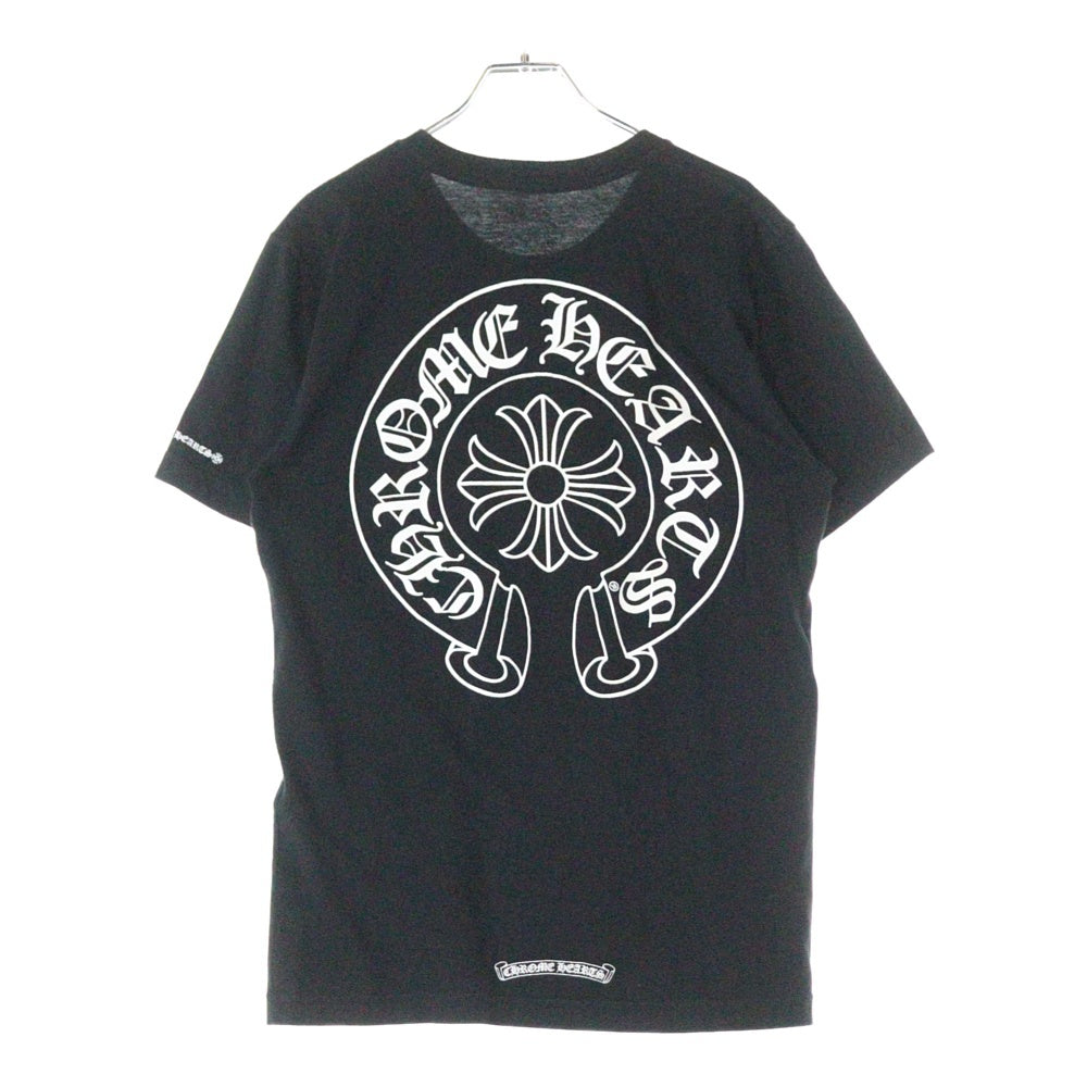 CHROME HEARTS(クロムハーツ) Horseshoe Tee ホースシューロゴ クルーネック半袖Tシャツカットソー ブラック