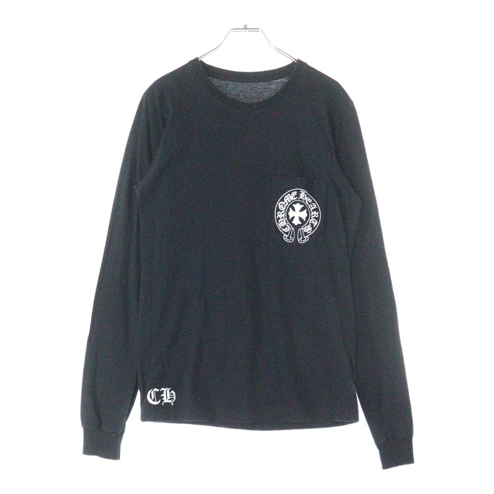 CHROME HEARTS(クロムハーツ) Old English L/S オールドイングリッシュ 長袖Tシャツ ロンT ブラック