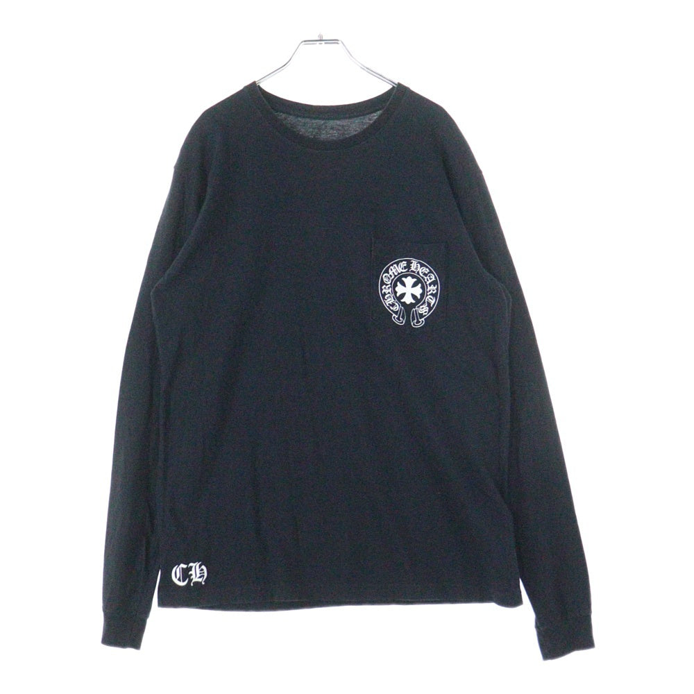 CHROME HEARTS(クロムハーツ) Old English L/S オールドイングリッシュ 長袖Tシャツ ロンT ブラック